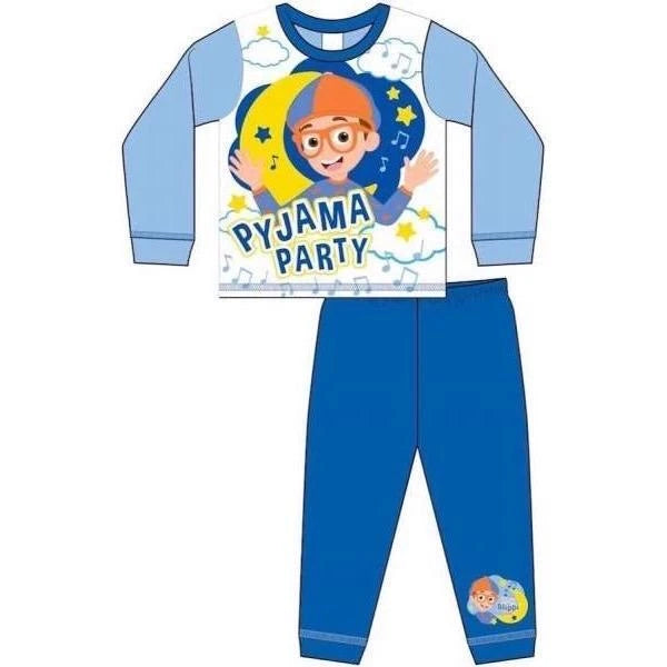 Blippi Pyjamas Pjs Unisex Nightwear Sleepwear Kids Childrens Toddler Character