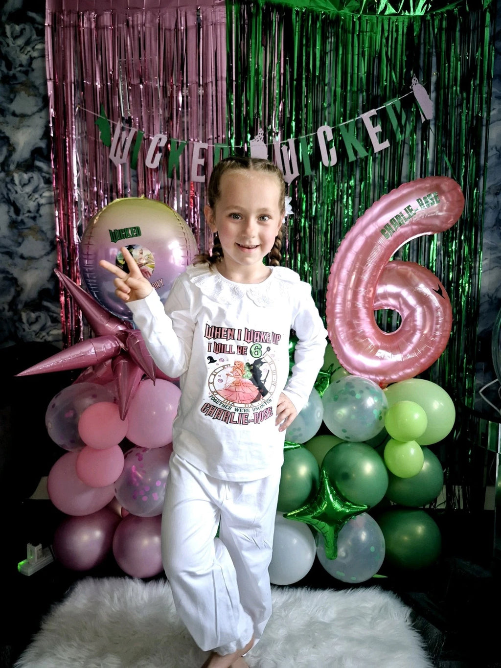 Personalised Birthday Pyjamas Girls When I Wake Up I Will Be  frilly and bows