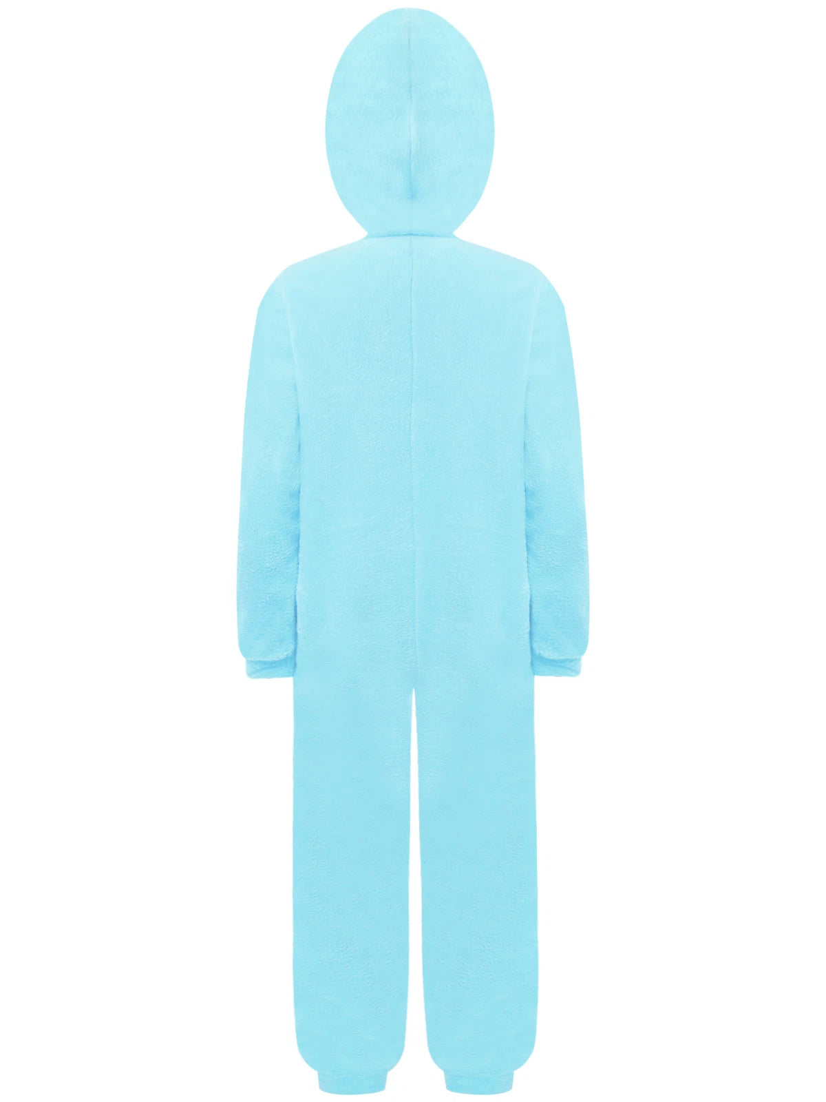 Unisex Kids Fleece Hooded Jumpsuit for Boys Girls Zip-up One Piece Pjs Sleepwear