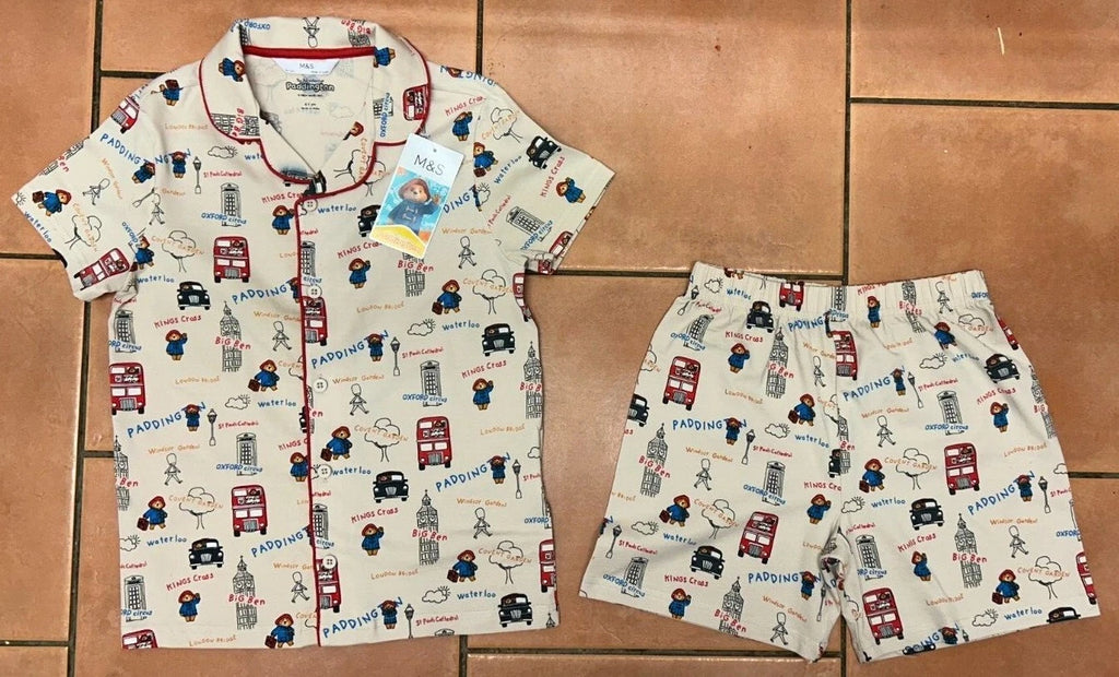 M & S Paddington Bear Pyjama set or Summer T-Shirt Set BNWT - 3 kinds