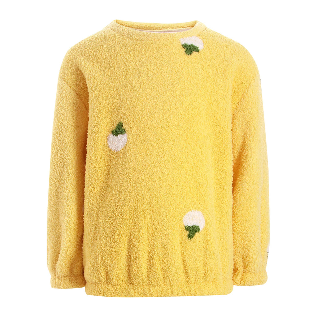 Kids Pyjamas Fleece Nightwear Elastic Waist Pyjama Set Warm 2 Piece-