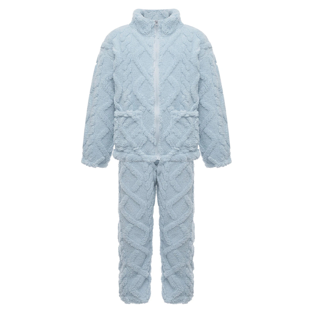 Unisex Kids Outfit Homewear Set Tops With Pants Pajamas Long Sleeve Loungewear
