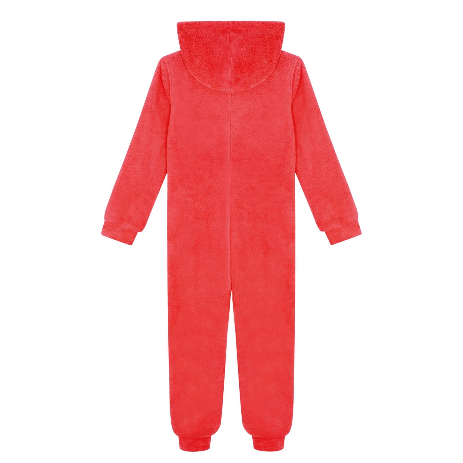 Unisex Kids Fleece Hooded Jumpsuit for Boys Girls Zip-up One Piece Pjs Sleepwear