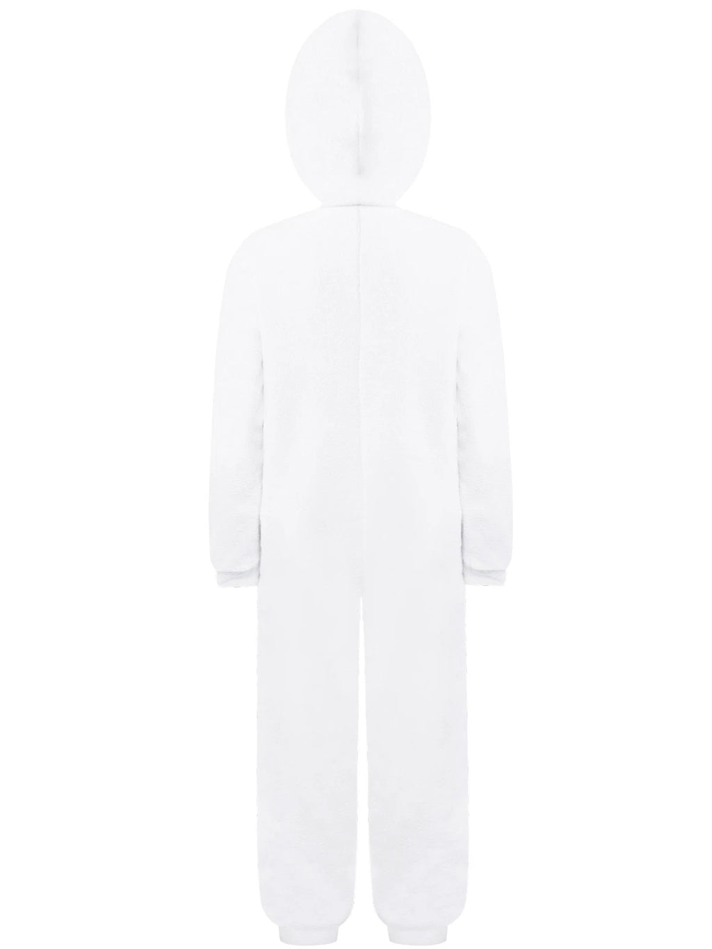 Unisex Kids Fleece Hooded Jumpsuit for Boys Girls Zip-up One Piece Pjs Sleepwear