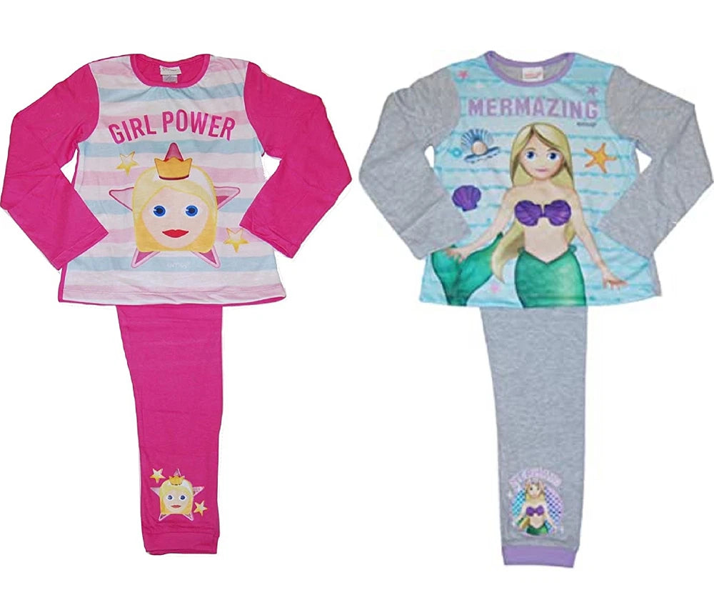 Girls Emoji Pyjamas. Ages 6 to 13 Years