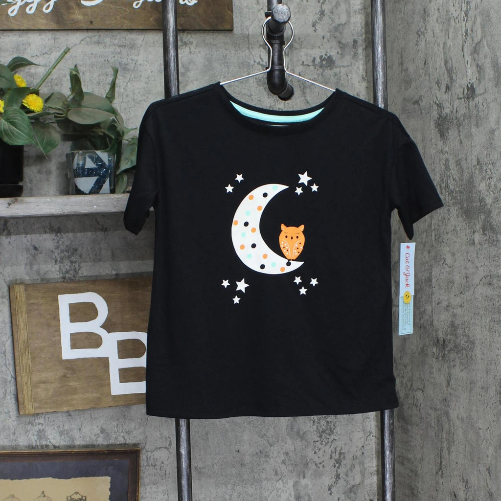 Cat & Jack Girls 2pc Short Sleeve Pajama Shirt Shorts Set 88094711 M