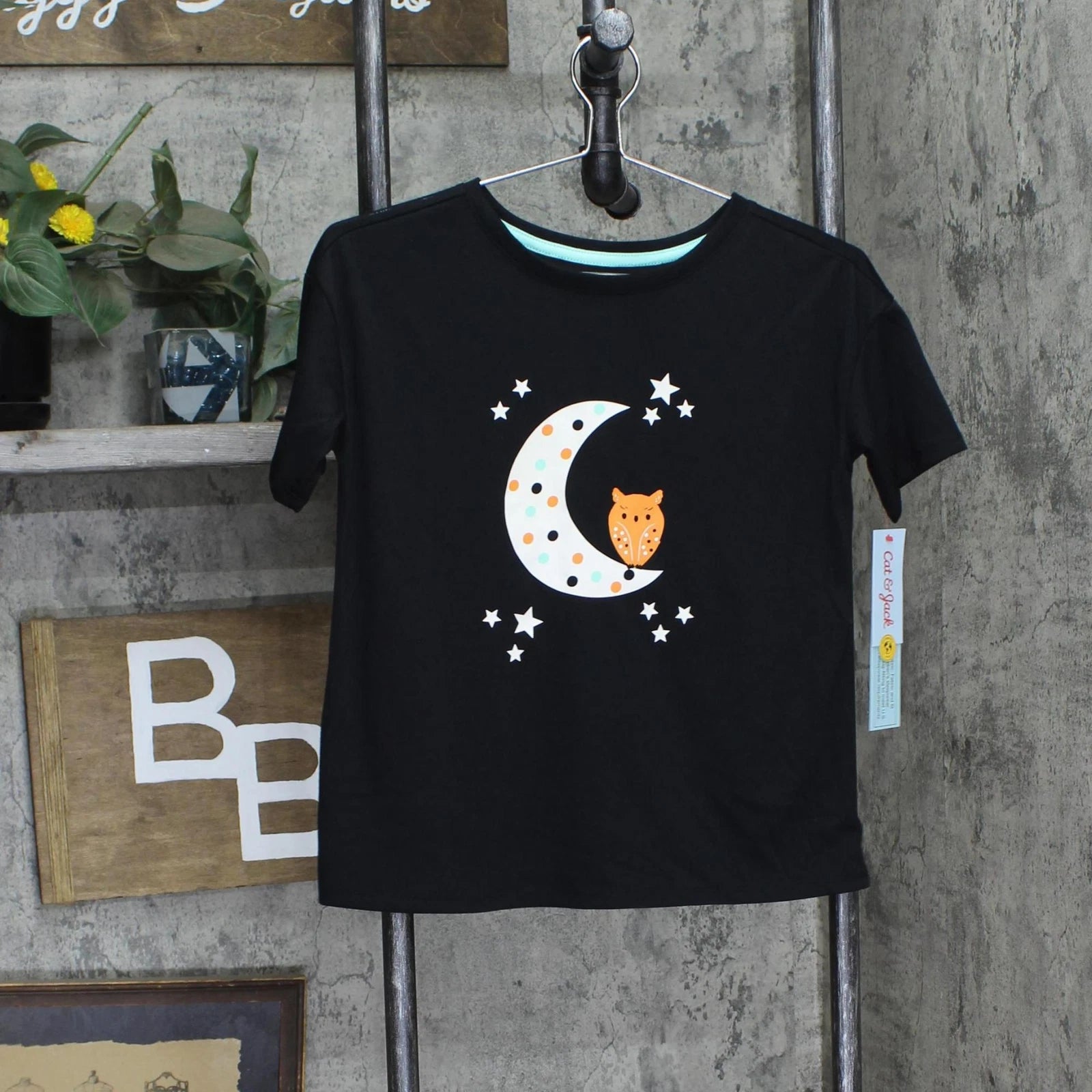 Cat & Jack Girls 2pc Short Sleeve Pajama Shirt Shorts Set 88094711 M