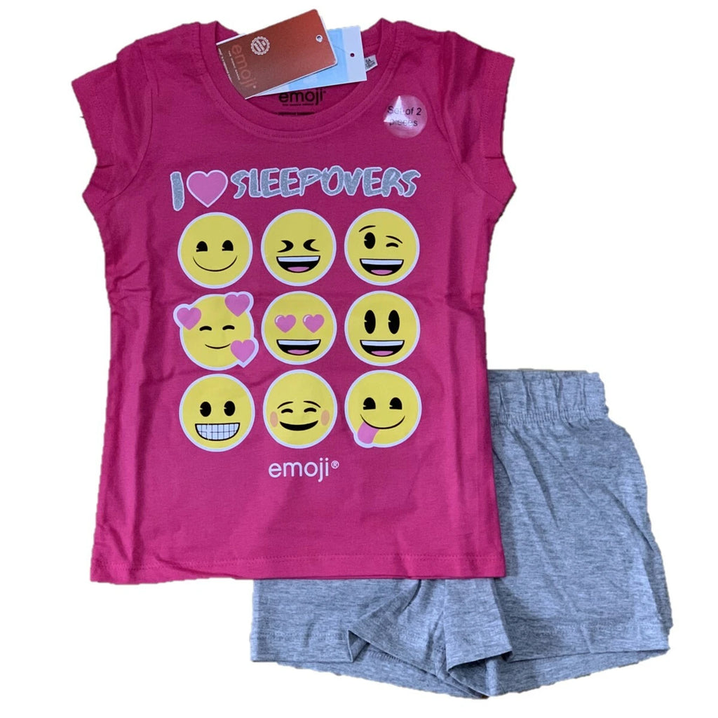 Boys Girls Kids Children Pyjamas Short Sleeve T-Shirt Shorts Set Age 2-12 Years