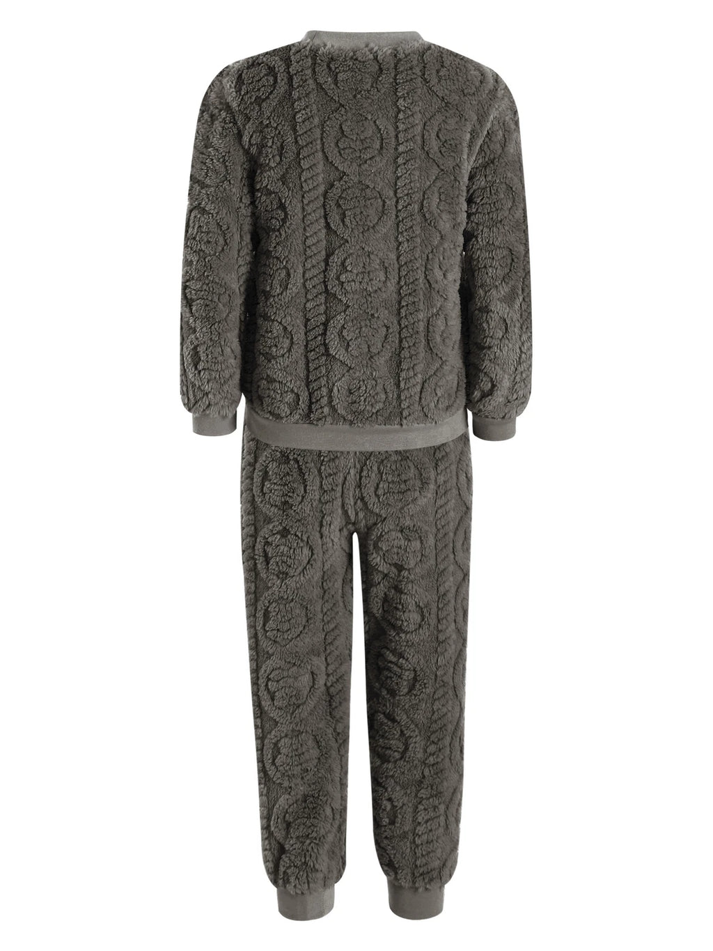 Kids Set Warm Pajamas Stand Collar Sleepwear Long Sleeve Nightwear Sleep Fancy