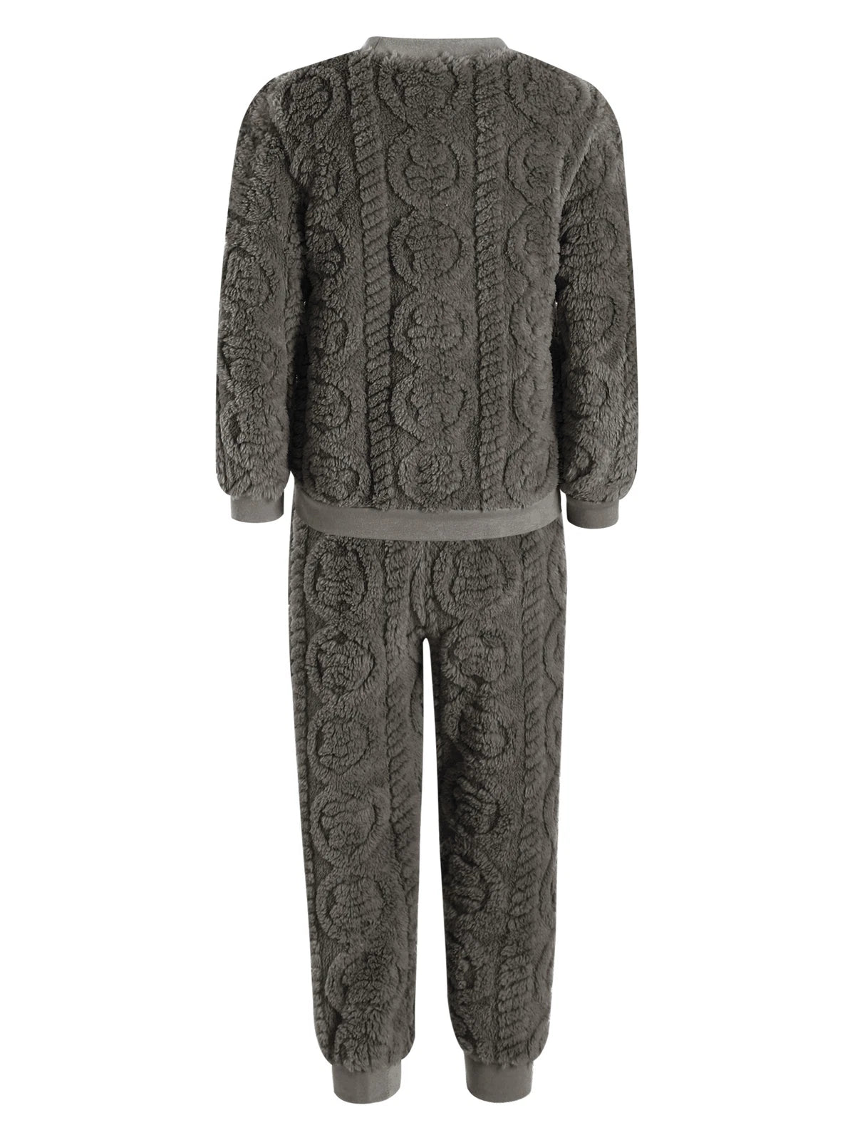 Kids Set Warm Pajamas Stand Collar Sleepwear Long Sleeve Nightwear Sleep Fancy