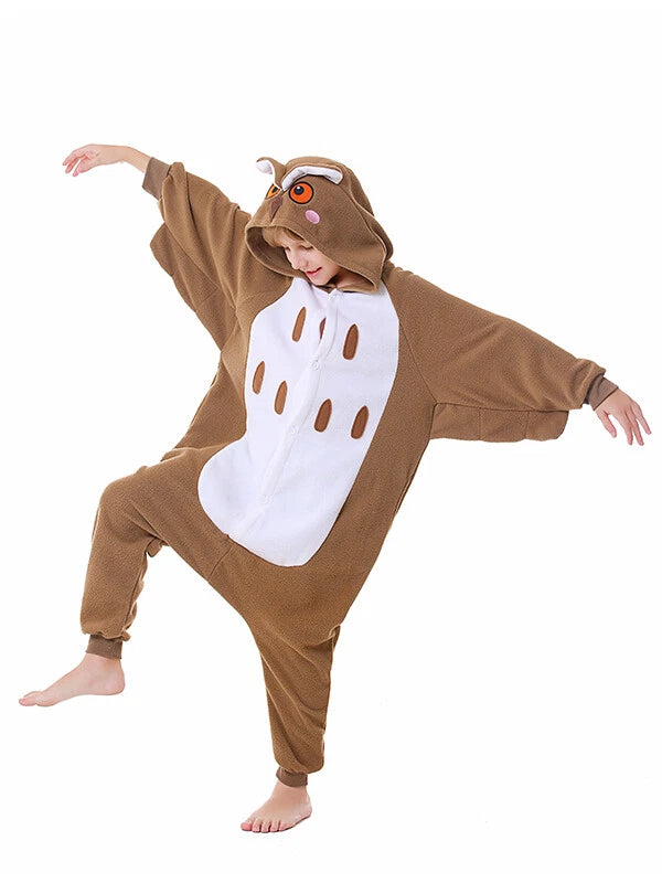 CANASOUR Kids Owl One-piece Pajamas Halloween Christmas Cosplay Costumes