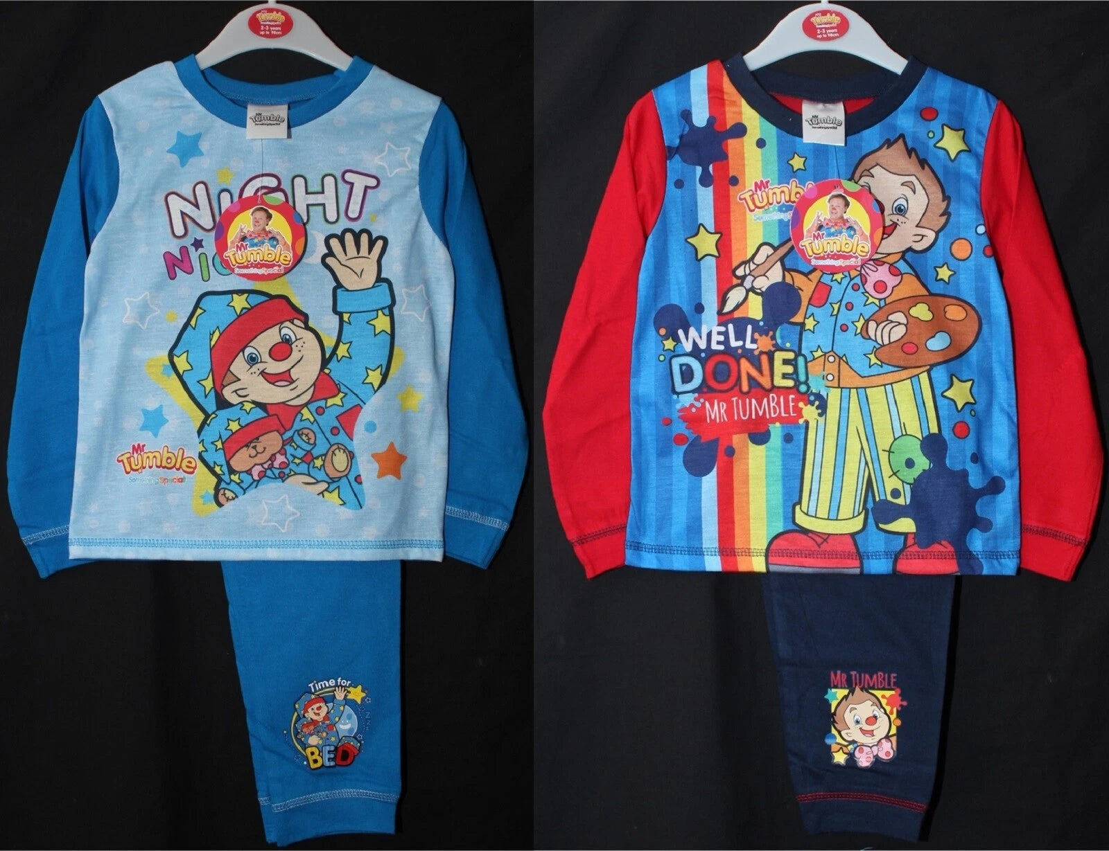 MR. TUMBLE Boy's Pyjamas/ SOMETHING SPECIAL PJs Sizes 12 months-4 years