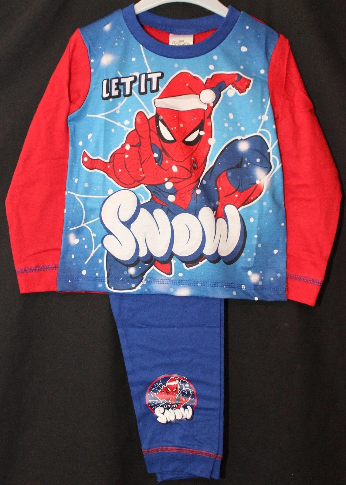 SPIDER-MAN Boy's Pyjamas/ Red & Blue SPIDEY PJs Sizes 1.5-5 Years