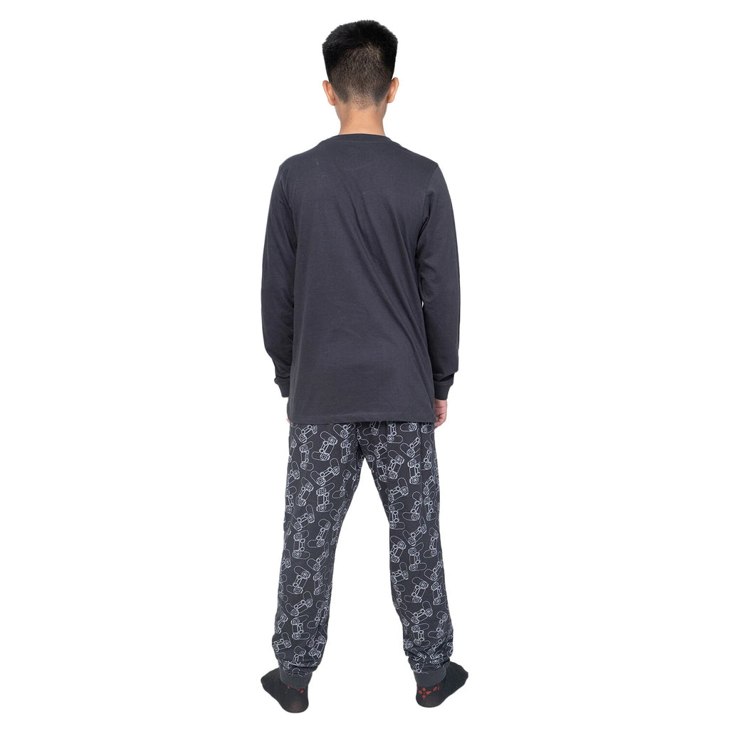 Kids Unisex Boys Girls Long Camo Cotton Gamer Gaming Pyjamas PJ Sets 5-13 Years