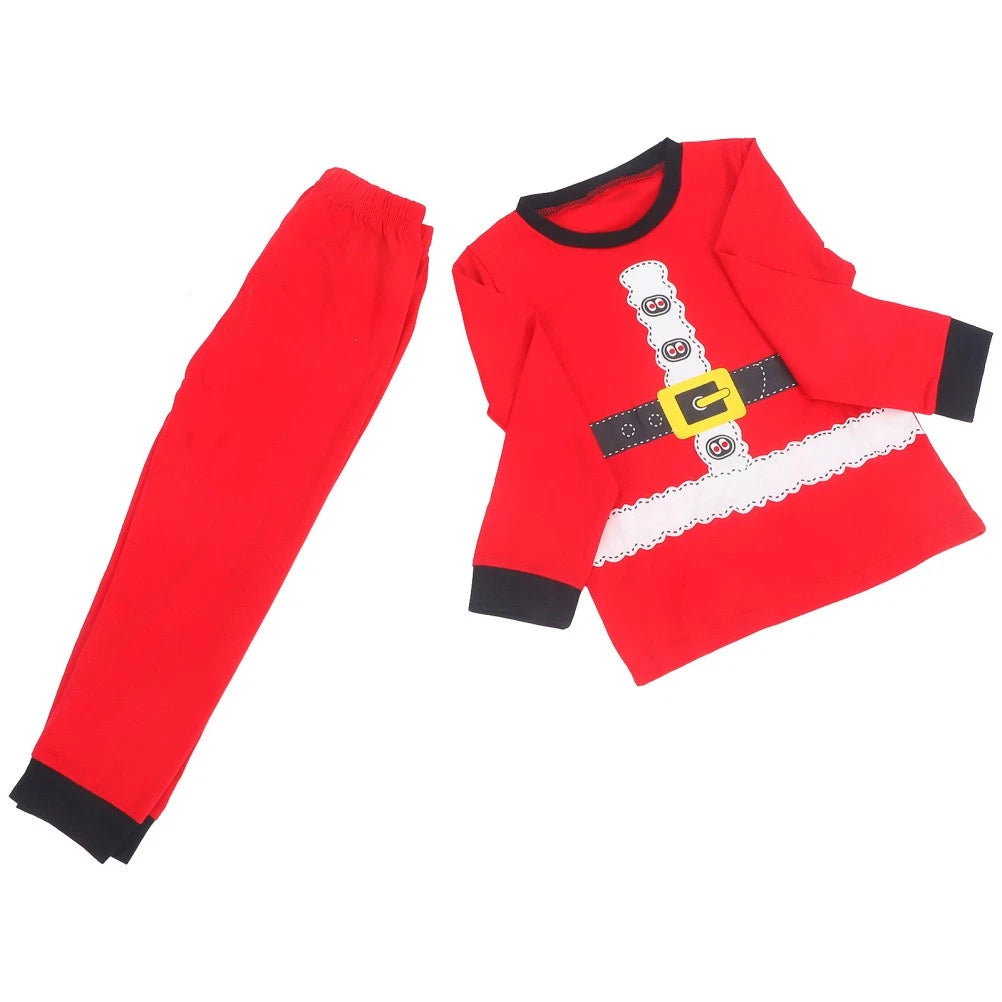 Christmas Pajamas Set Toddler Boy Kids Snowman Costume Funny Tshirt