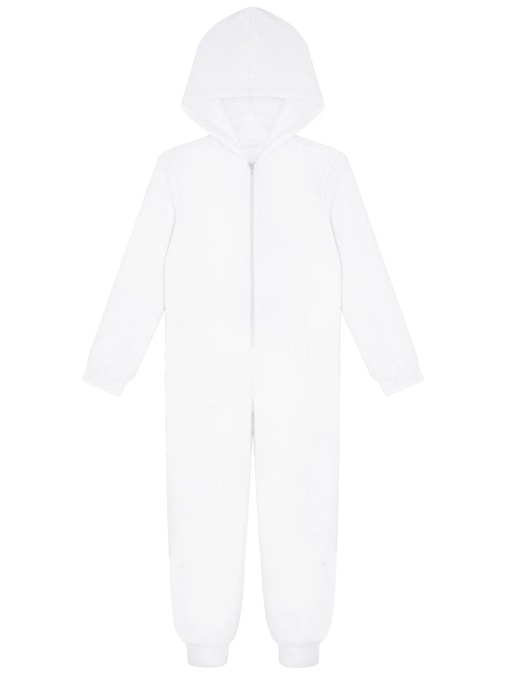 Unisex Kids Fleece Hooded Jumpsuit for Boys Girls Zip-up One Piece Pjs Sleepwear