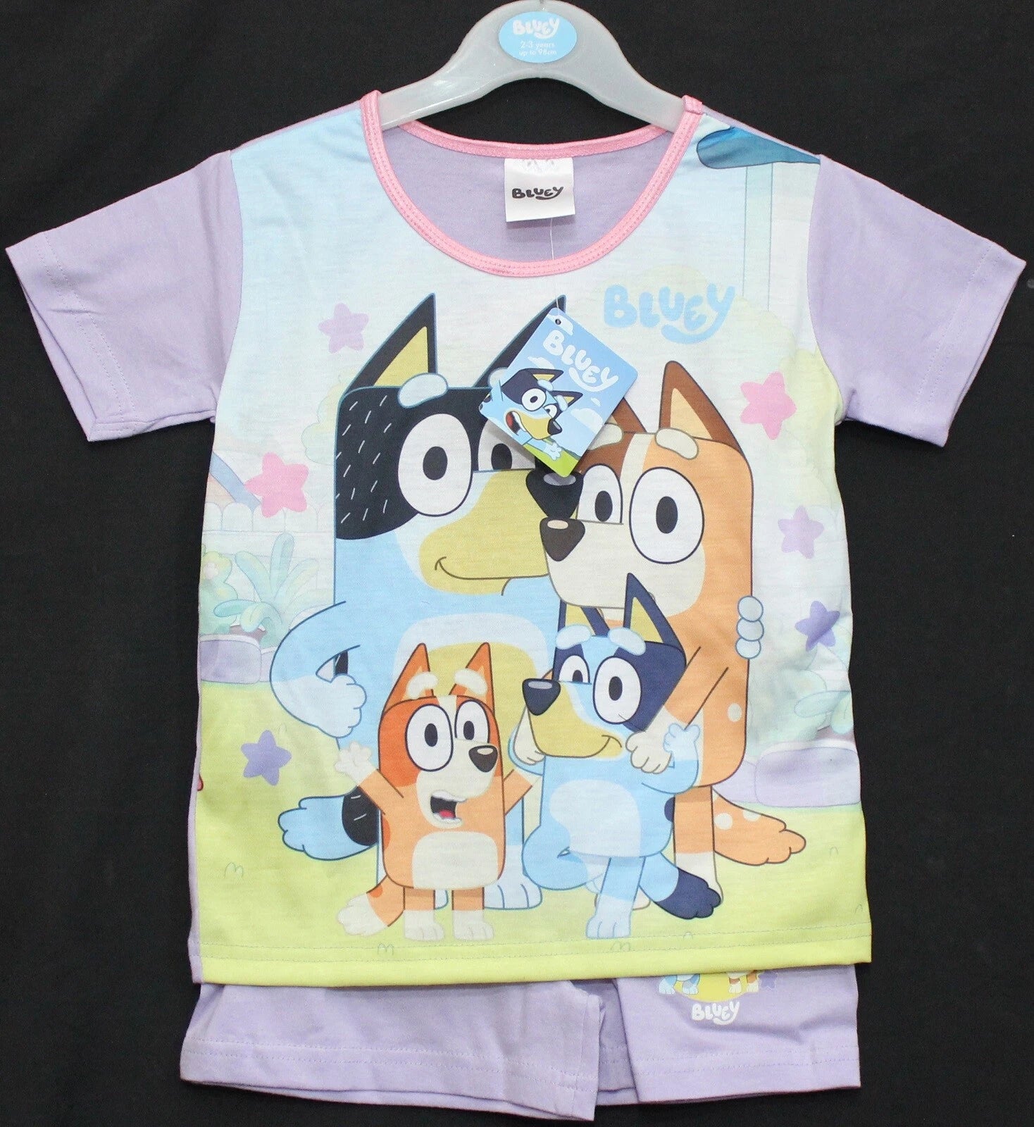 BLUEY Girl's Short Pyjamas / Shorty/Summer PJs Sizes 18 Months-5 Years