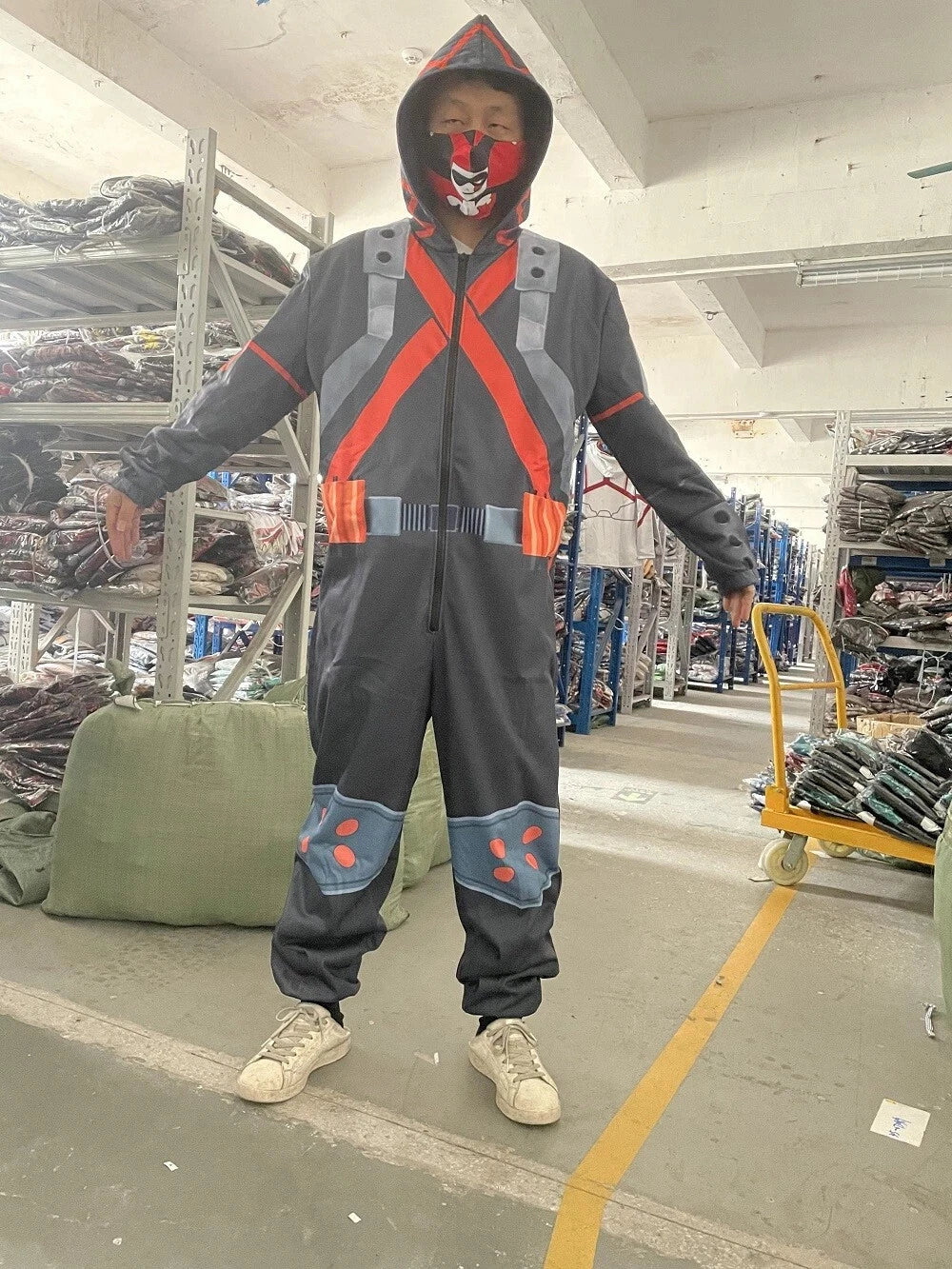 Cosplay My Hero Academia Deku Pajamas Jumpsuit Sleepwear Nightgown Pyjamas Coats