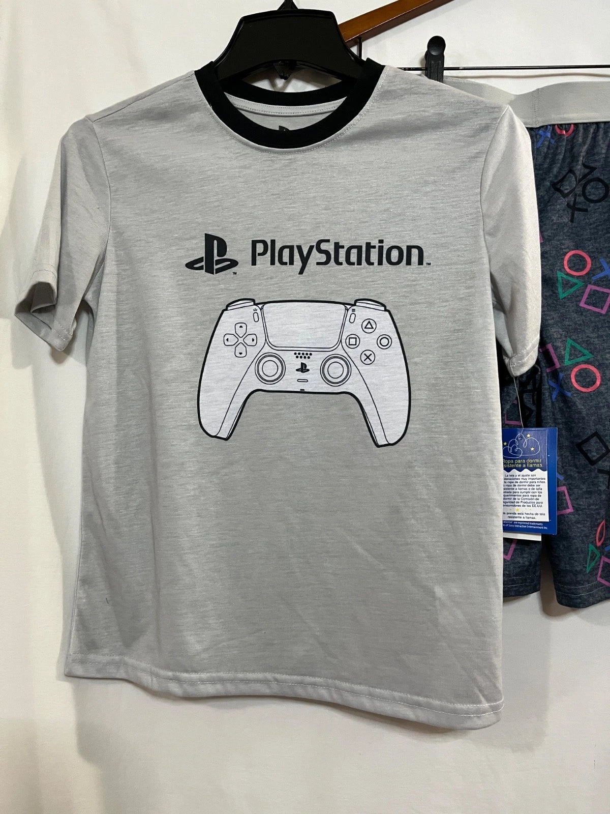 PlayStation Gray Pj Set  2 Piece Short Sleeve Shirt & Shorts Boy's U pick NEW