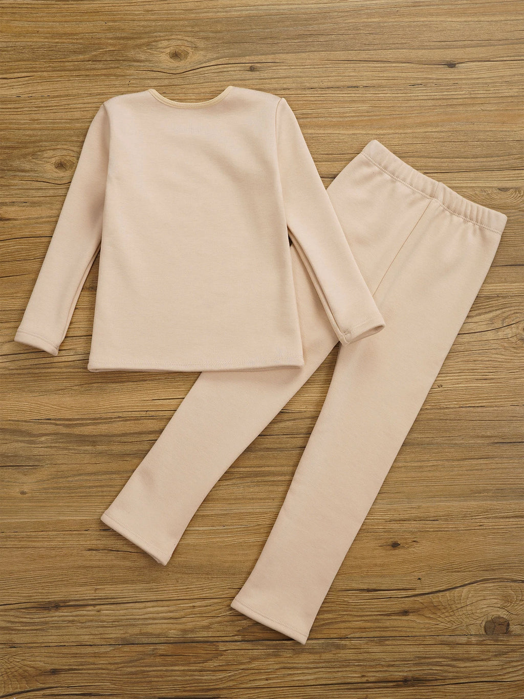 Kids Girl's Pajamas Set Training Sleepwear Round Neck Pullover And Pantyhose