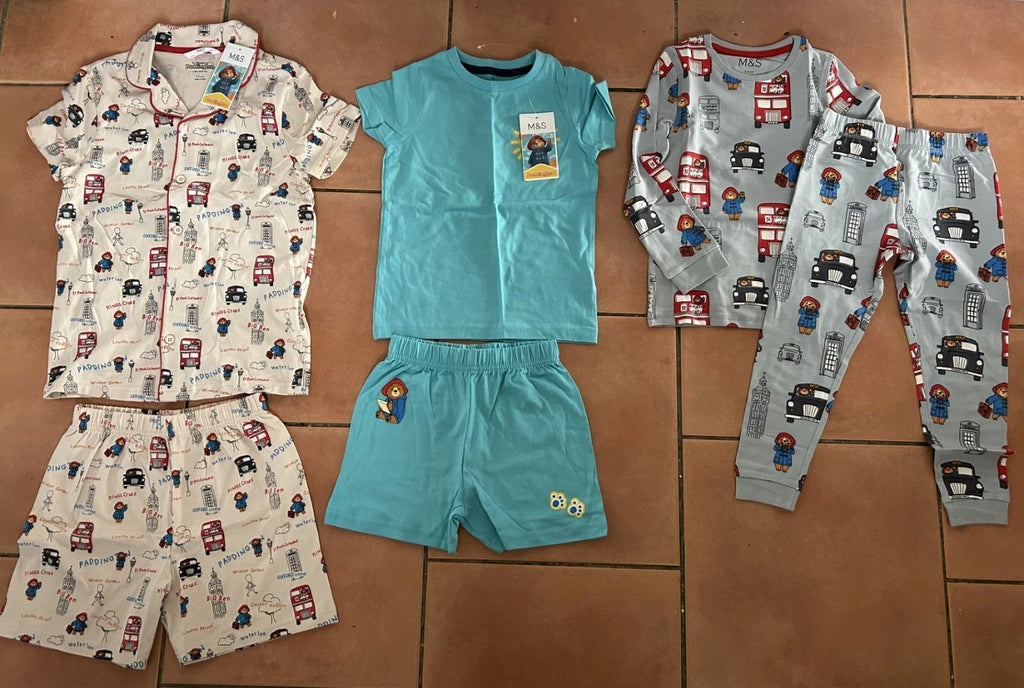 M & S Paddington Bear Pyjama set or Summer T-Shirt Set BNWT - 3 kinds