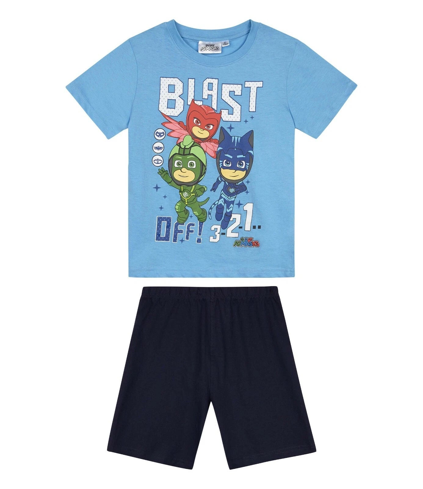 Boys Girls Kids Children Pyjamas Short Sleeve T-Shirt Shorts Set Age 2-12 Years
