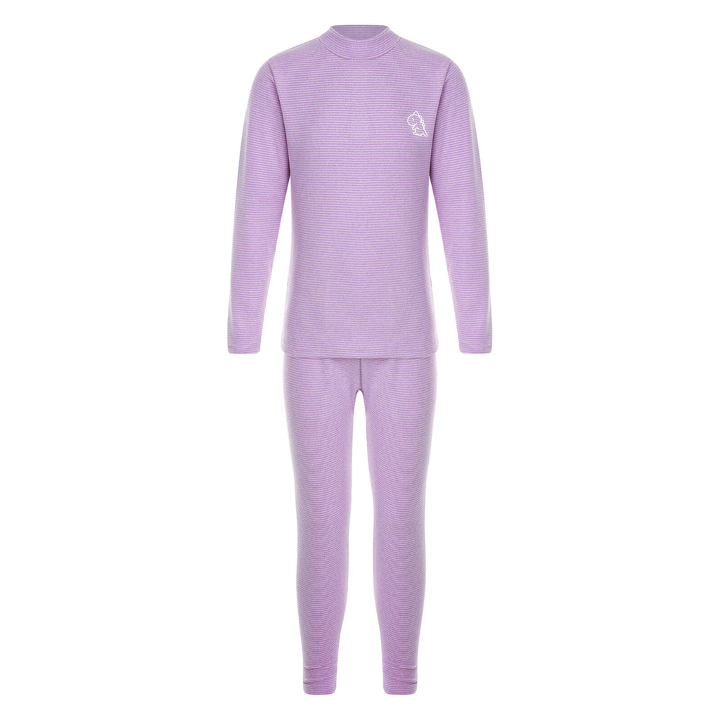 Kids Boys Girls Thermals Sets Pajamas T-shirt And Tights Suit Warm Active Home