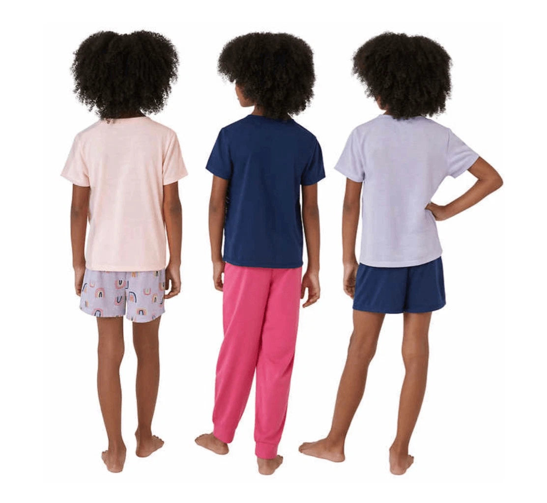 Eddie Bauer Kids Girl's Comfy 6-Piece Pajama Set