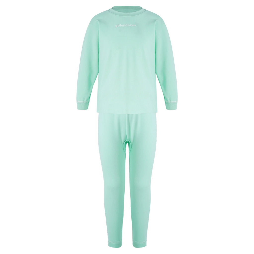 Kids Nightwear Warm Pajama Set Comfy Sleepwear Zipper Homewear 2 Piece Outfits