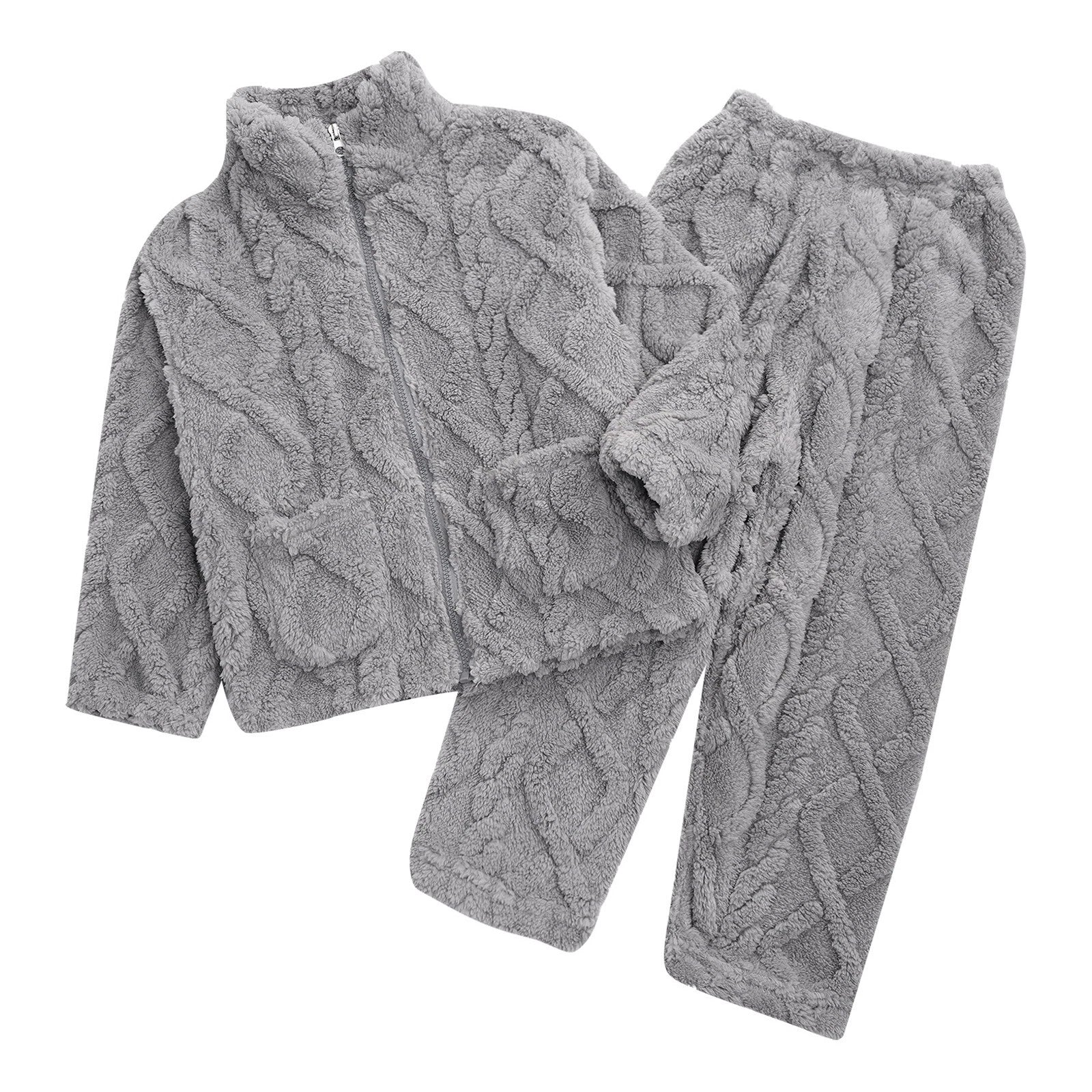 Unisex Kids Outfit Homewear Set Tops With Pants Pajamas Long Sleeve Loungewear