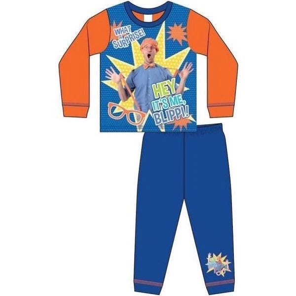 Blippi Pyjamas Pjs Unisex Nightwear Sleepwear Kids Childrens Toddler Character