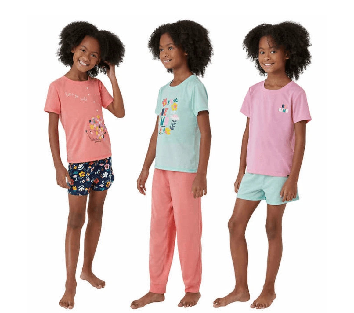 Eddie Bauer Kids Girl's Comfy 6-Piece Pajama Set
