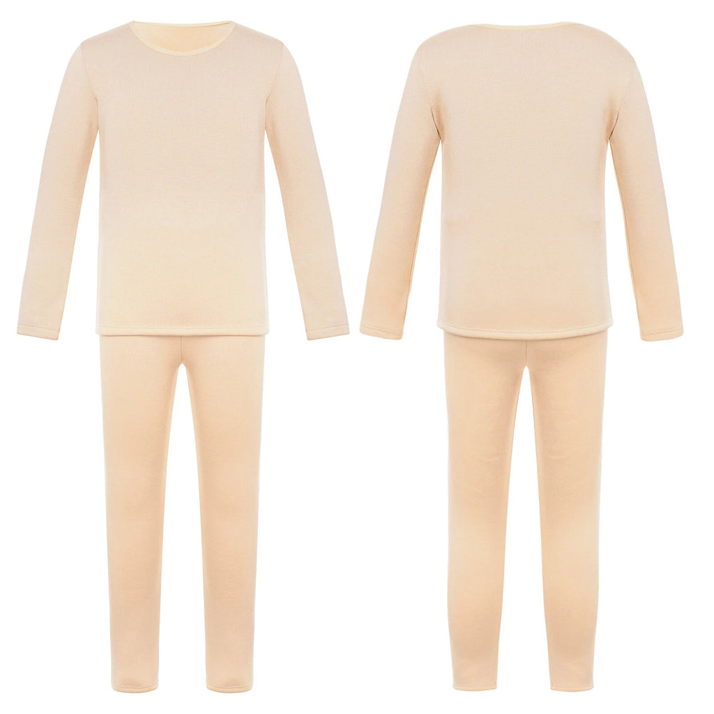 Kids Girl's Pajamas Set Long Sleeve Sleepwear Training Pullover And Pantyhose