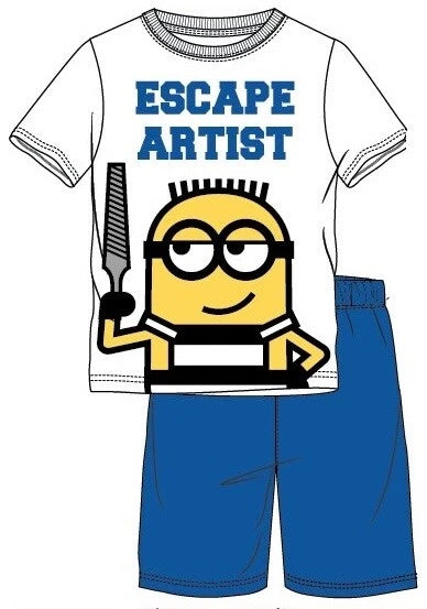 BOYS CHARACTER SHORT PYJAMAS 2PC NIGHT WEAR PJ SETS OFFICIAL 3-12 YEARS BNWT