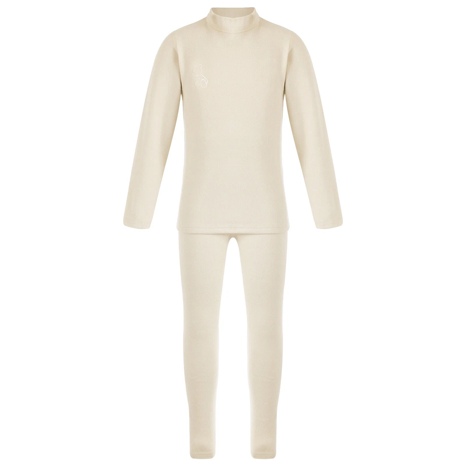 Kids Boys Girls Tees Long Sleeve Top Bear Print Sleepwear Pajamas Loungewear