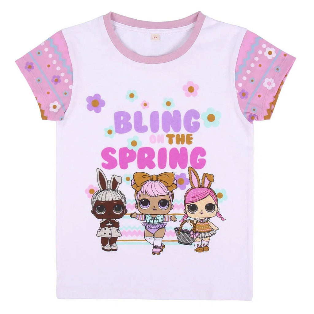 Girls LOL Surprise Character Short Pyjamas Nightwear Shorties Pjs Age 3-10 Years