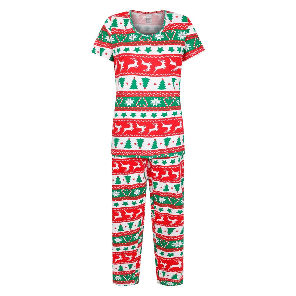 Girls Christmas Pyjamas XMAS Festive Multi Print Sleep Night Wear 9 to 14 Years