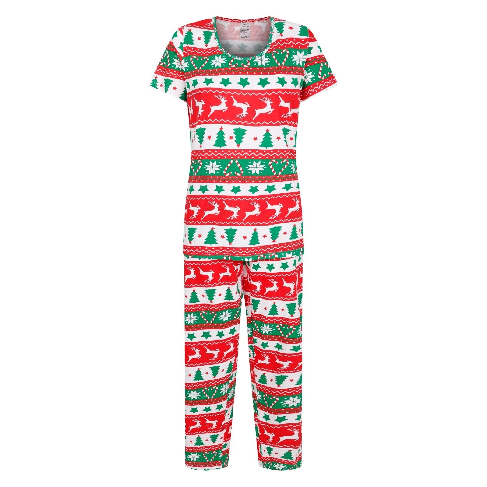 Girls Christmas Pyjamas XMAS Festive Multi Print Sleep Night Wear 9 to 14 Years