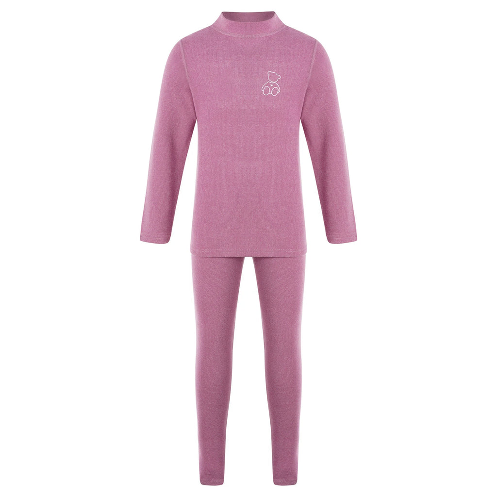 Kids Boys Girls Tees Long Sleeve Top Bear Print Sleepwear Pajamas Loungewear