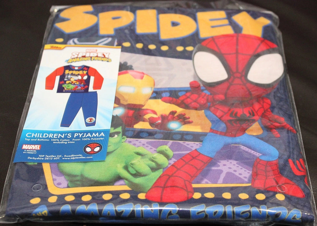 SPIDER-MAN Boy's Pyjamas/ Red & Blue SPIDEY PJs Sizes 1.5-5 Years
