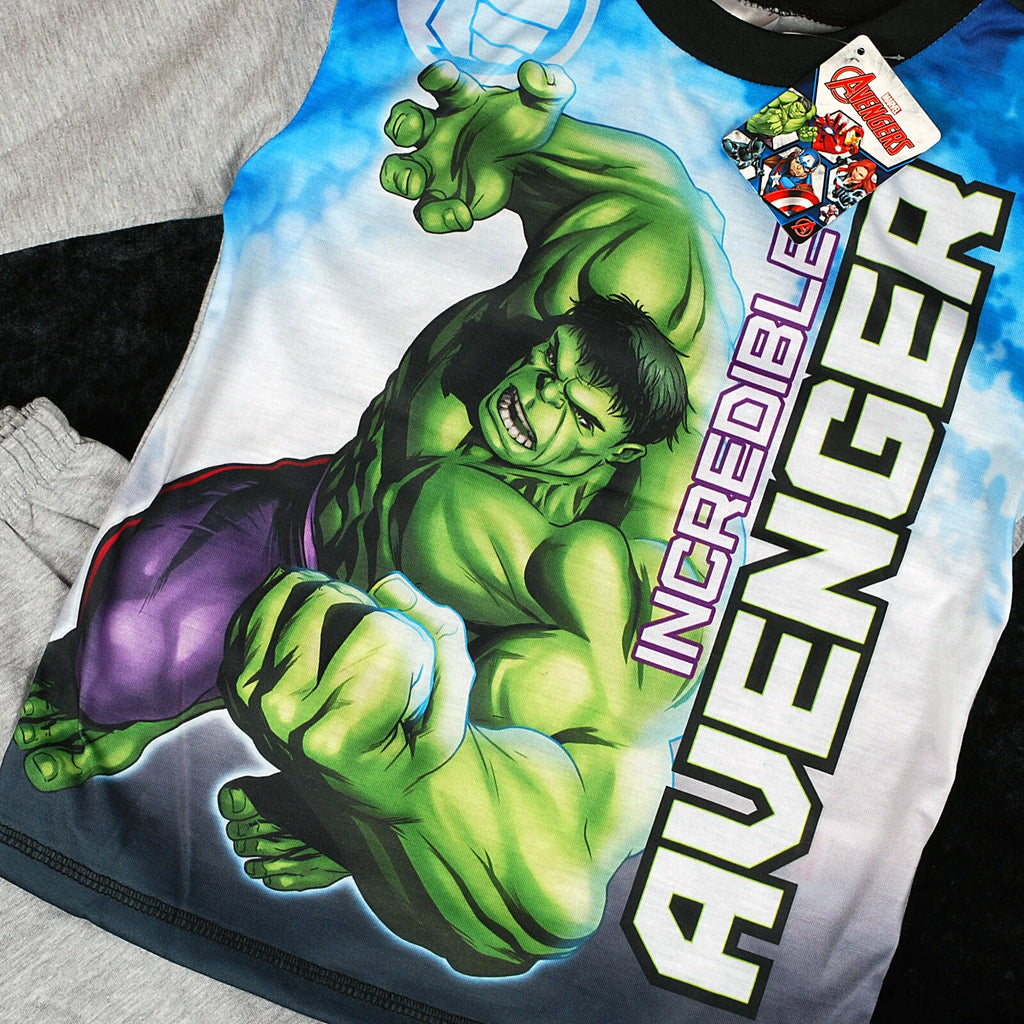 Boys Official Marvel Hulk Avengers Pyjamas Age 4-10 Years