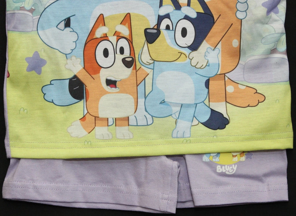 BLUEY Girl's Short Pyjamas / Shorty/Summer PJs Sizes 18 Months-5 Years