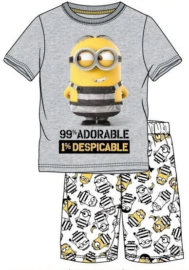 BOYS CHARACTER SHORT PYJAMAS 2PC NIGHT WEAR PJ SETS OFFICIAL 3-12 YEARS BNWT