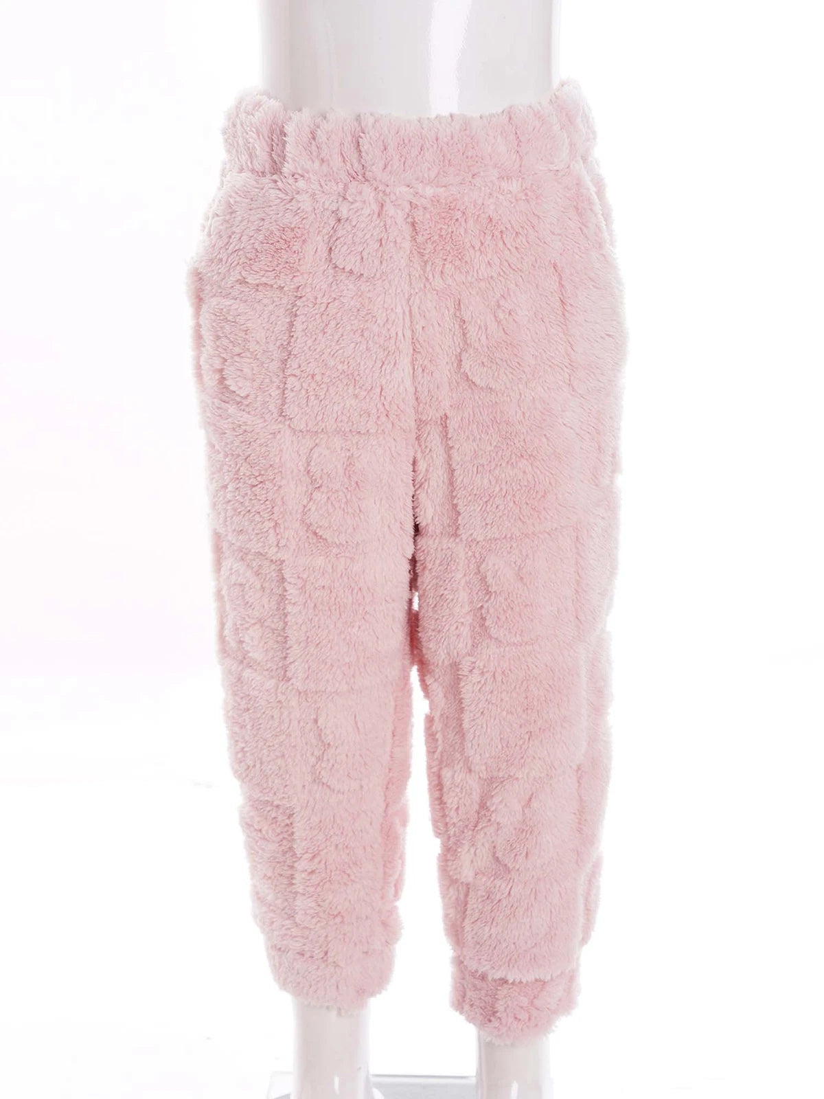 Kids Set Casual Pajamas Winter Sleepwear Elastic Waistband Top With Long Pants