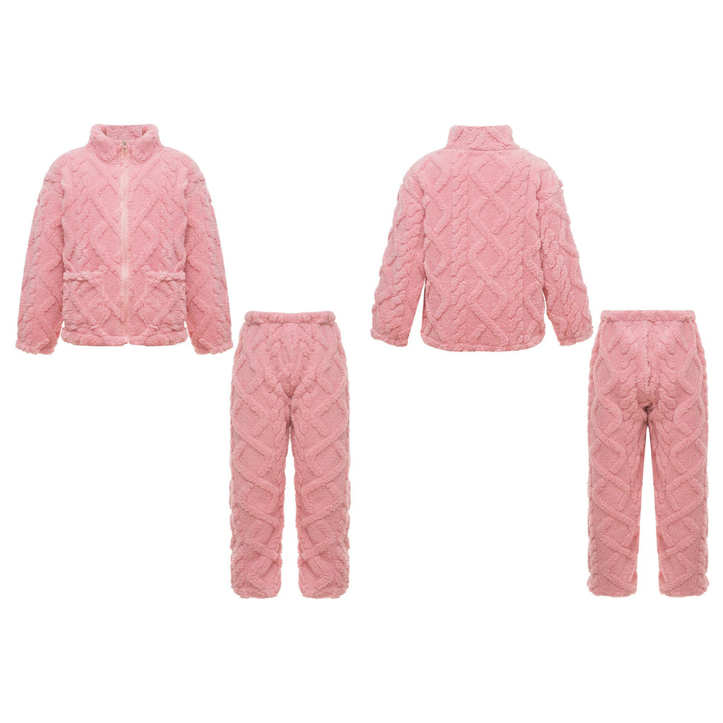 Unisex Kids Outfit Homewear Set Tops With Pants Pajamas Long Sleeve Loungewear