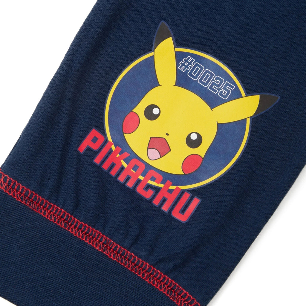 Boys Pokemon Pyjamas Pikachu Yellow Blue 5-12 Yrs Long Sleeve Trouser Character