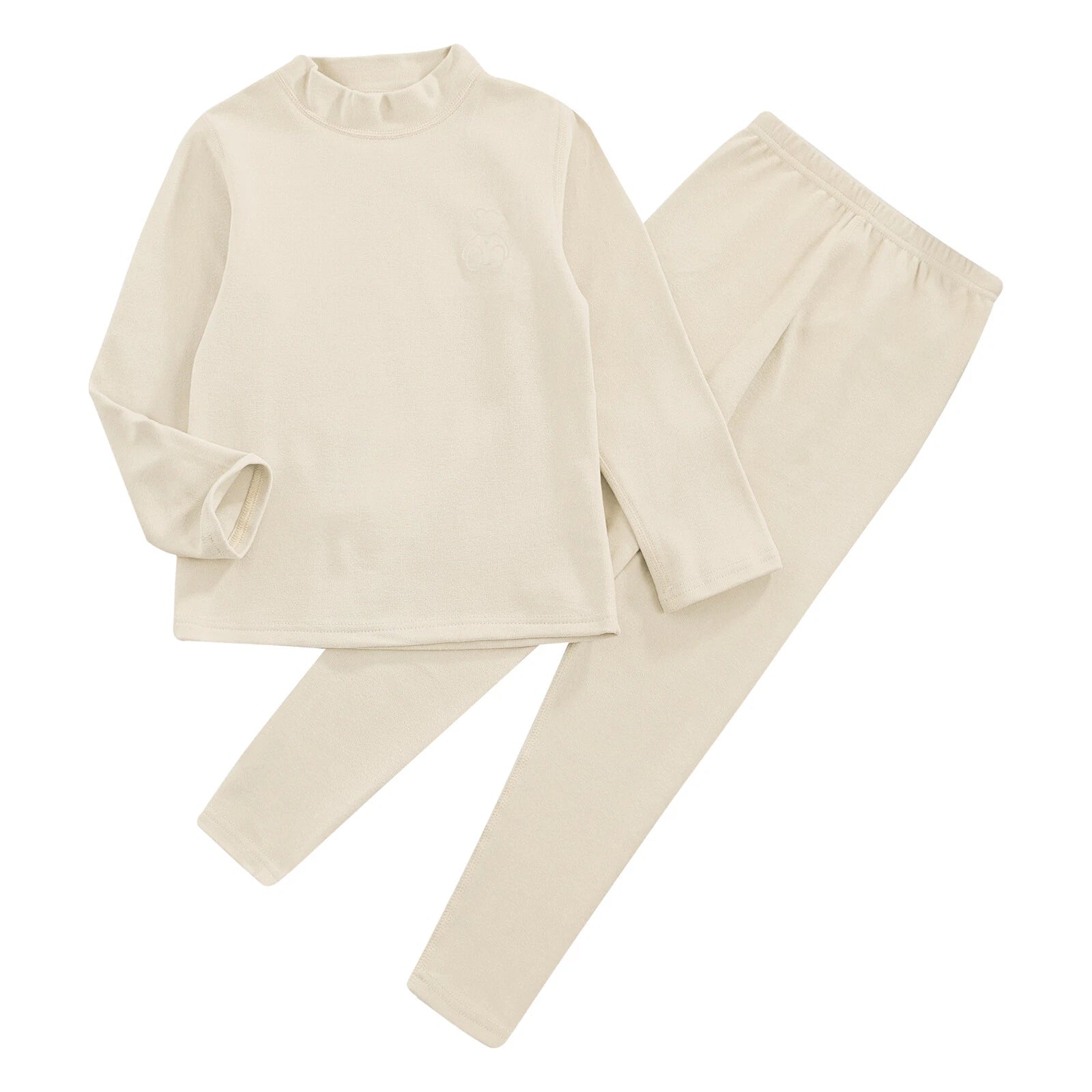 Kids Boys Girls Tees Long Sleeve Top Bear Print Sleepwear Pajamas Loungewear