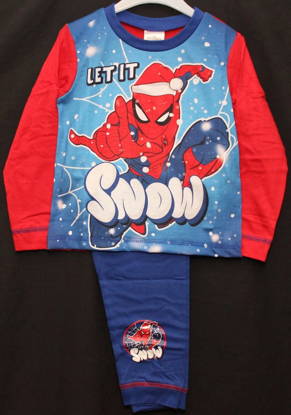 SPIDER-MAN Boy's Pyjamas/ Red & Blue SPIDEY PJs Sizes 1.5-5 Years