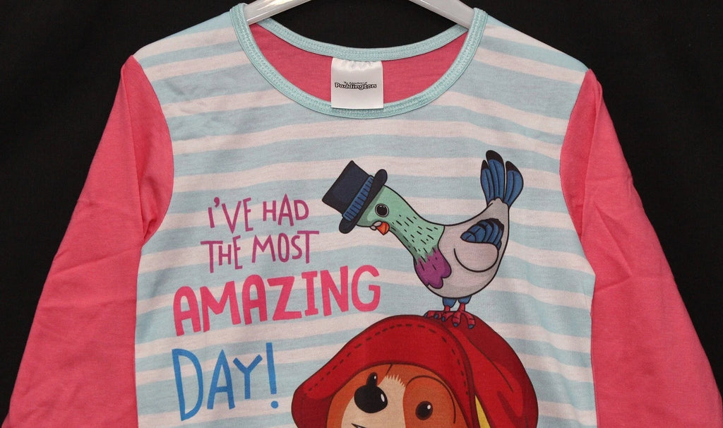 PADDINGTON BEAR Girl's Pyjamas / Pink & Blue PJs Sizes 18 Months - 5 Years