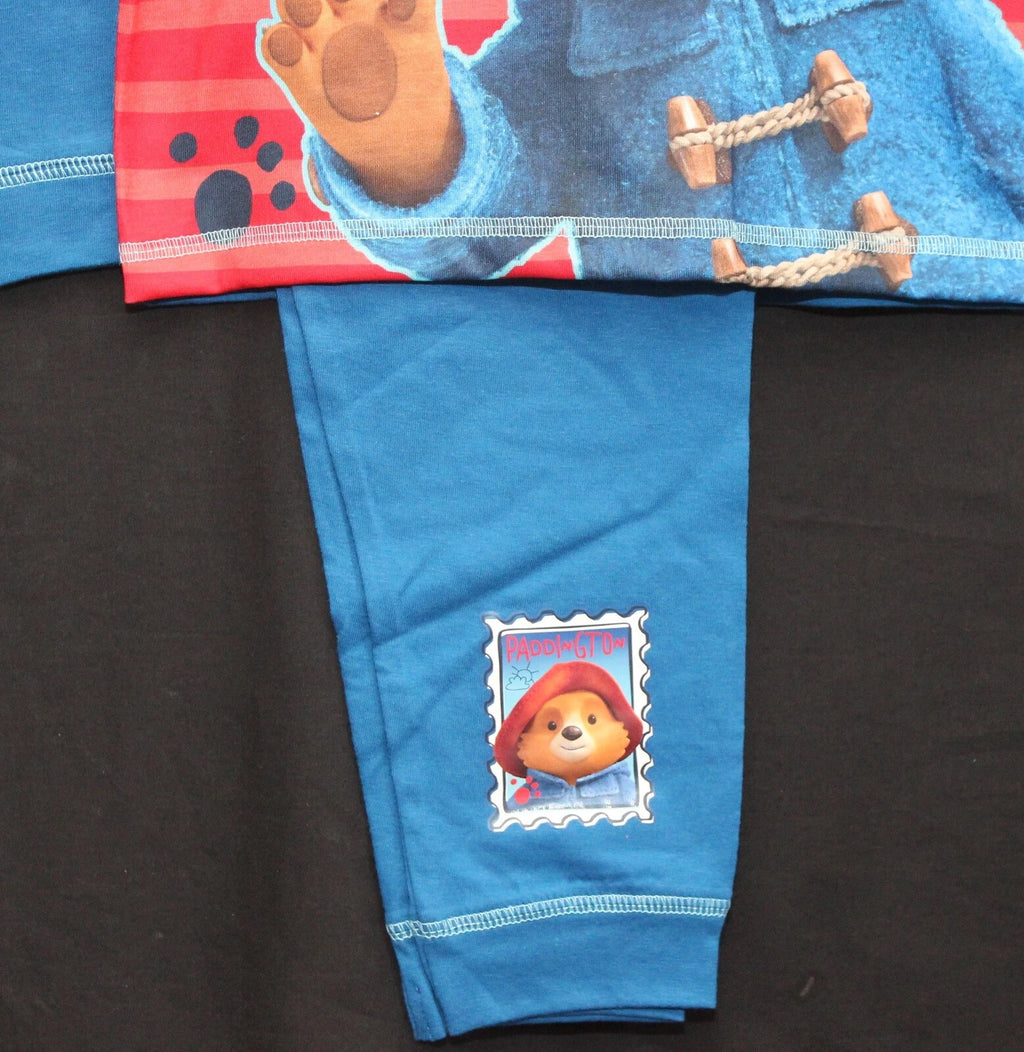 PADDINGTON BEAR Boy's Pyjamas /Blue & Red PADDINGTON PJs Sizes 18 Months-5 Years